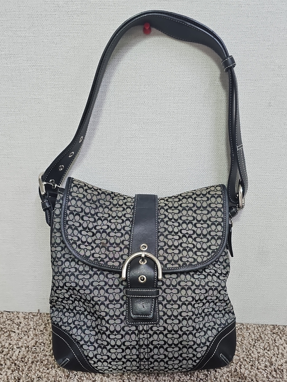 Coach 6376 Soho Signature Jacquard Flap Bag Bfpm-08-037